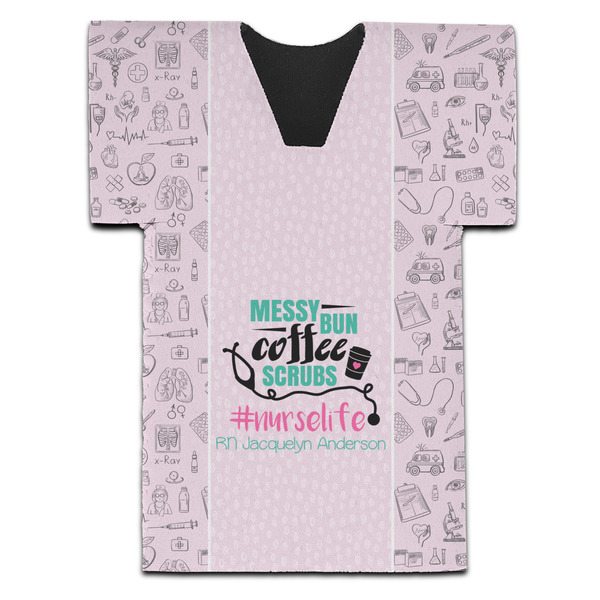 Custom Nursing Quotes Jersey Bottle Cooler (Personalized)