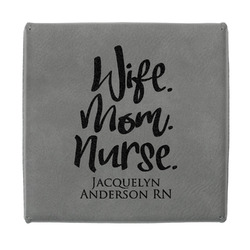 Nursing Quotes Jewelry Gift Box - Engraved Leather Lid (Personalized)