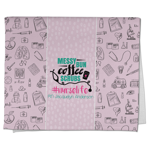 Custom Nursing Quotes Kitchen Towel - Poly Cotton w/ Name or Text