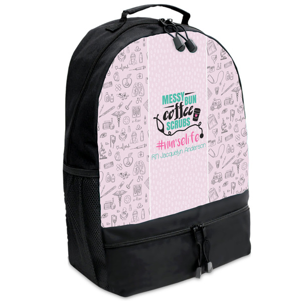 Custom Nursing Quotes Backpacks - Black (Personalized)