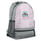 Nursing Quotes Large Backpack - Gray - Angled View