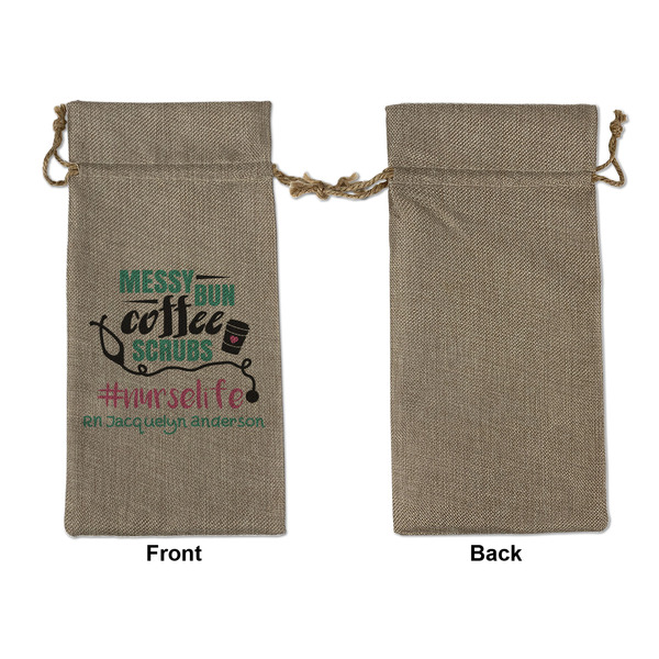 Nursing Quotes Large Burlap Gift Bags - Front Approval