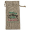 Nursing Quotes Large Burlap Gift Bag - Front (Personalized)