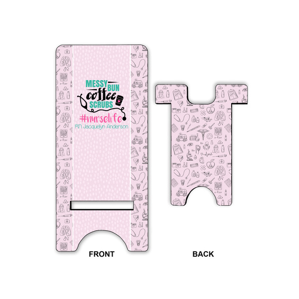 Nursing Quotes Large Phone Stand - Front & Back