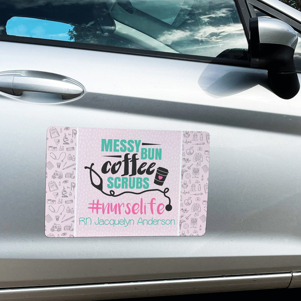 Nursing Quotes Large Rectangle Car Magnets- In Context