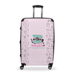Nursing Quotes Suitcase - 28" Large - Checked w/ Name or Text