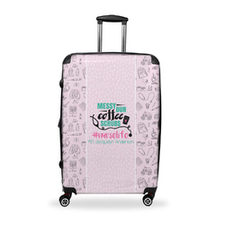 Nursing Quotes Suitcase - 28" Large - Checked w/ Name or Text
