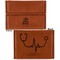 Nursing Quotes Leather Business Card Holder - Front Back