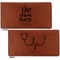 Nursing Quotes Leather Checkbook Holder Front and Back