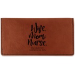 Nursing Quotes Leatherette Checkbook Holder (Personalized)