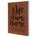 Nursing Quotes Leather Sketchbook (Personalized)
