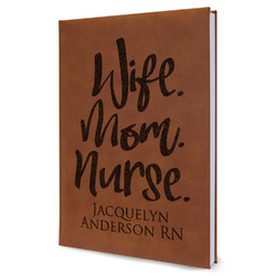 Nursing Quotes Leather Sketchbook (Personalized)