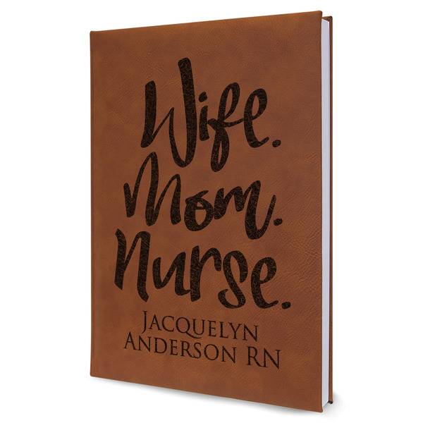 Custom Nursing Quotes Leather Sketchbook (Personalized)
