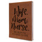 Nursing Quotes Leather Sketchbook - Large - Double Sided - Angled View