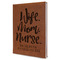 Nursing Quotes Leather Sketchbook (Personalized)