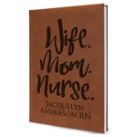 Nursing Quotes Leather Sketchbook - Large - Single Sided (Personalized)
