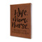 Nursing Quotes Leather Sketchbook - Small - Double Sided - Angled View