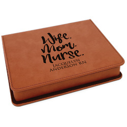 Nursing Quotes Leatherette 4-Piece Wine Tool Set (Personalized)