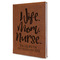 Nursing Quotes Leatherette Journal - Large - Single Sided - Angle View