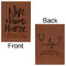 Nursing Quotes Leatherette Journals - Large - Double Sided - Front & Back View