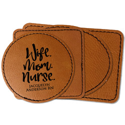 Nursing Quotes Faux Leather Iron On Patch (Personalized)