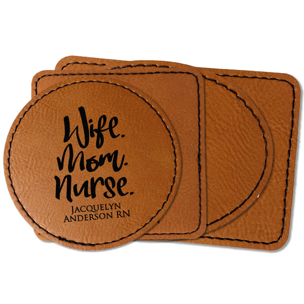 Custom Nursing Quotes Faux Leather Iron On Patch (Personalized)