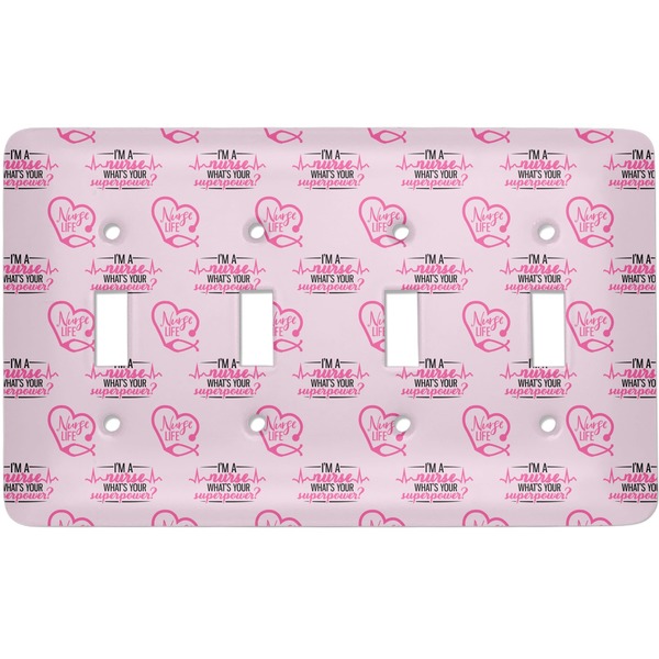 Custom Nursing Quotes Light Switch Cover (4 Toggle Plate)