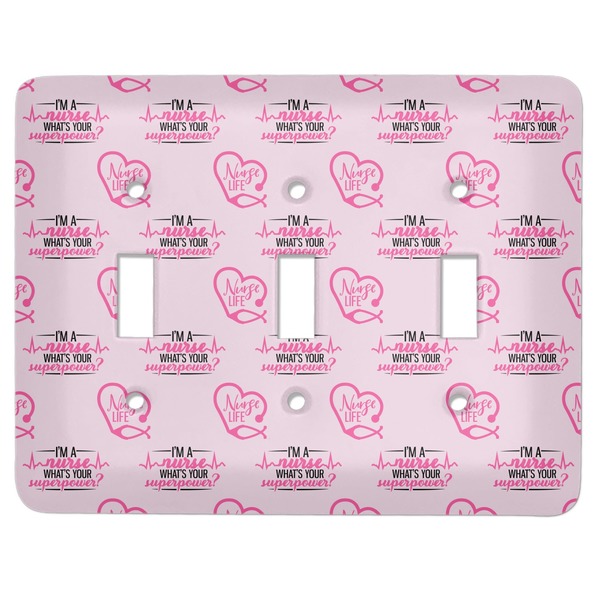 Custom Nursing Quotes Light Switch Cover (3 Toggle Plate)