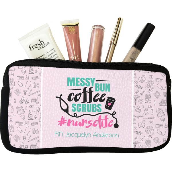 Custom Nursing Quotes Makeup / Cosmetic Bag - Small (Personalized)