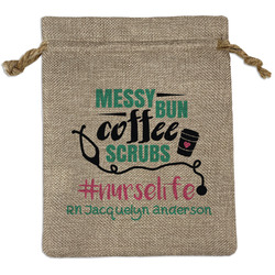 Nursing Quotes Burlap Gift Bag (Personalized)