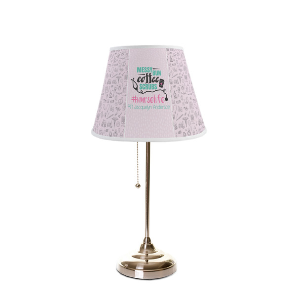 Nursing Quotes Poly Film Empire Lampshade - On Stand