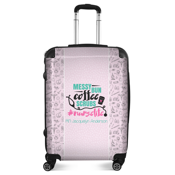 Custom Nursing Quotes Suitcase - 24" Medium - Checked (Personalized)