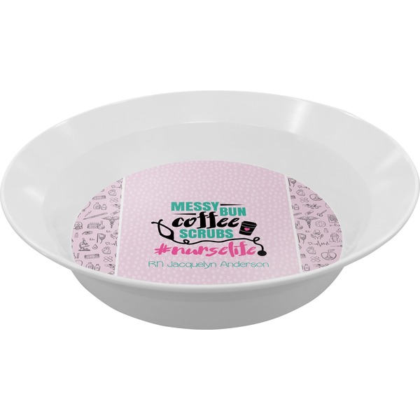 Custom Nursing Quotes Melamine Bowl - 12 oz (Personalized)
