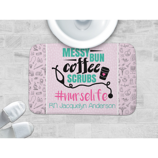 Nursing Quotes Memory Foam Bath Mat - LIFESTYLE 34x21