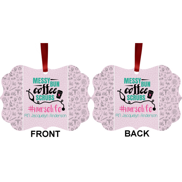 Nursing Quotes Metal Benilux Ornament - Front and Back (APPROVAL)