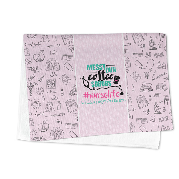 Nursing Quotes Microfiber Dish Towel - FOLDED HALF