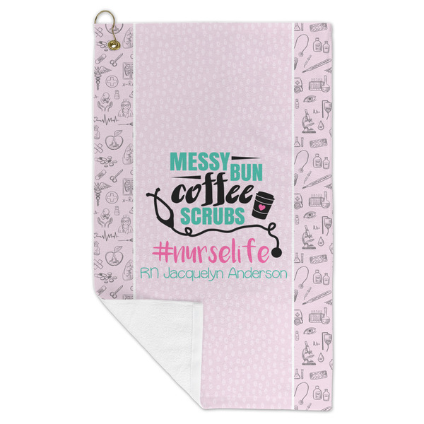 Nursing Quotes Microfiber Golf Towels - FOLD