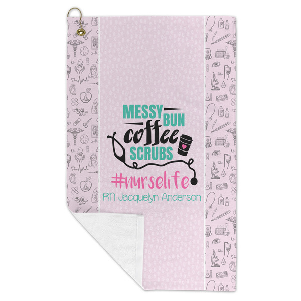 Nursing Quotes Microfiber Golf Towels - FOLD