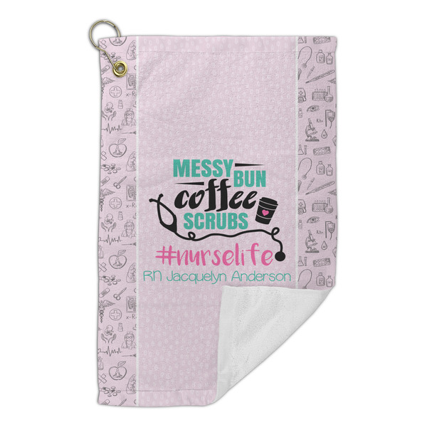 Nursing Quotes Microfiber Golf Towels Small - FRONT FOLDED