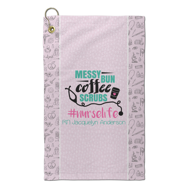 Custom Nursing Quotes Microfiber Golf Towel - Small (Personalized)