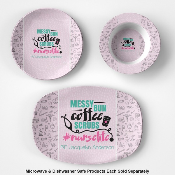 Nursing Quotes Microwave & Dishwasher Safe CP Plastic Dishware - Group