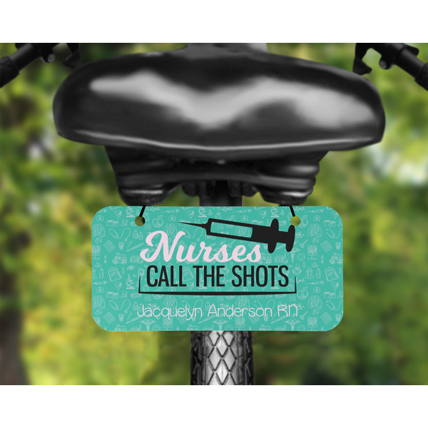 Nursing Quotes Mini License Plate on Bicycle - LIFESTYLE Two holes