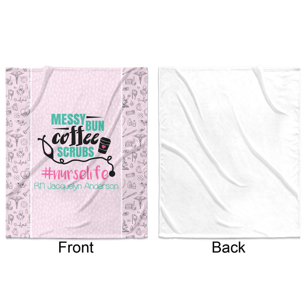 Nursing Quotes Minky Blanket - 50"x60" - Single Sided - Front & Back