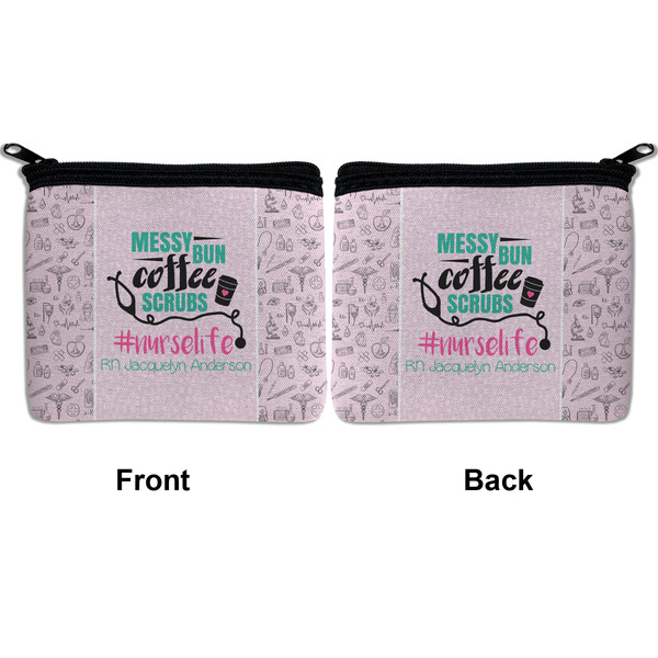 Nursing Quotes Neoprene Coin Purse - Front & Back (APPROVAL)