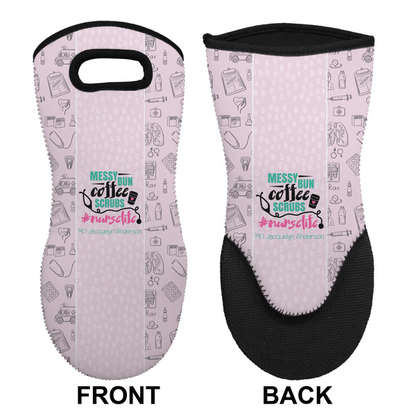 Nursing Quotes Neoprene Oven Mitt (Front & Back)