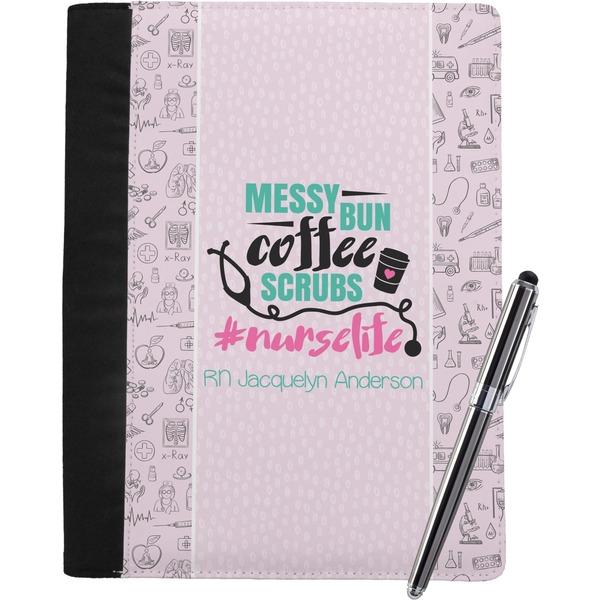 Custom Nursing Quotes Notebook Padfolio - Large w/ Name or Text