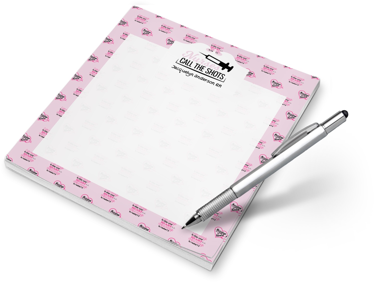 Custom Nursing Quotes Notepad (Personalized) YouCustomizeIt