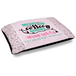 Nursing Quotes Outdoor Dog Bed - Large (Personalized)