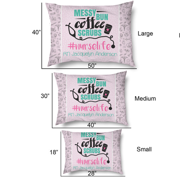 Nursing Quotes Outdoor Dog Beds - SIZE CHART