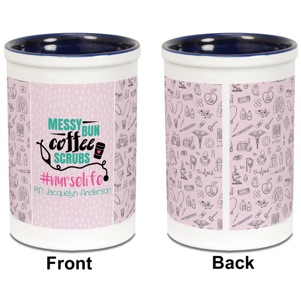 Nursing Quotes Pencil Holder - Blue - approval